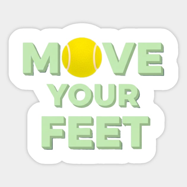 Court Motivation, Tennis Players Funny Quote Sticker by Art2Wear